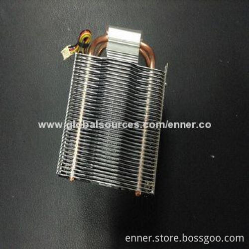 CPU Cooler with Heat Pipe, Compliant with RoHS Directive